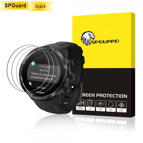 Spguard Compatible Suunto 9 Tempered Glass Screen Protector(3Pack), HD